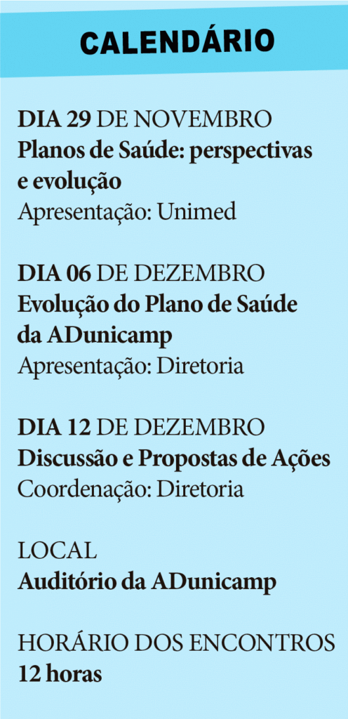 tabela encontros unimed e1511372108429 — Convite aos Professores Sindicalizados à ADunicamp Usuários do Convênio — ADunicamp